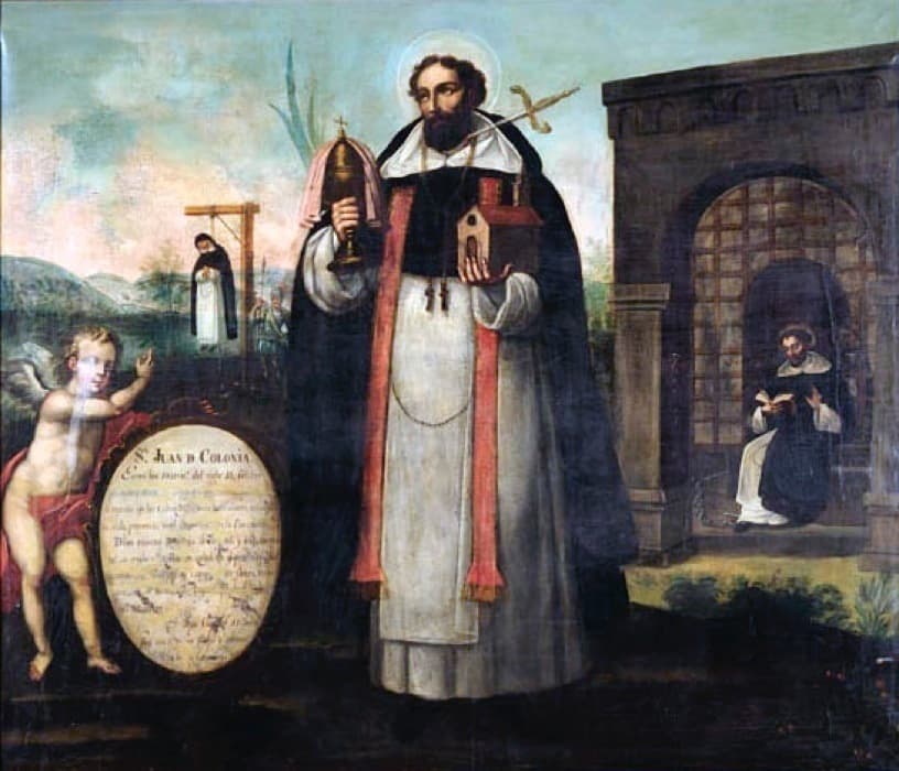 Peinture de saint Jean de Cologne, martyr dominicain