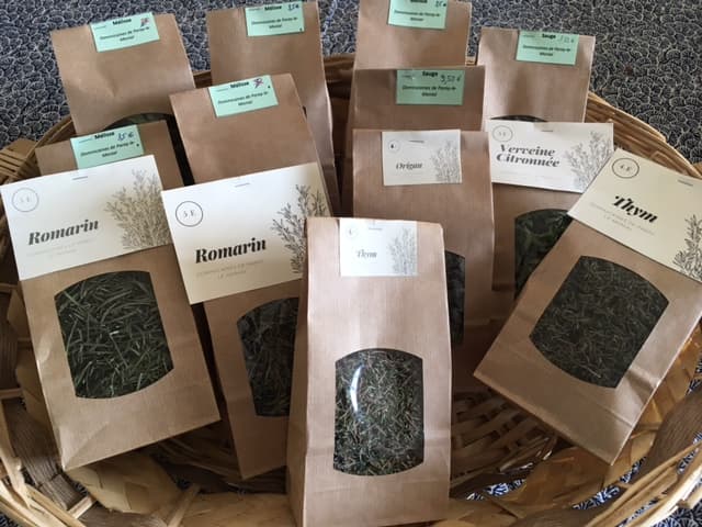 Sachets de romarin, thym, origan et verveine citronnée