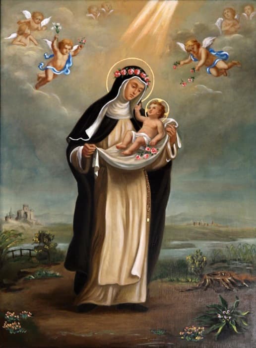 Sainte Rose de Lima portant l’Enfant Jésus