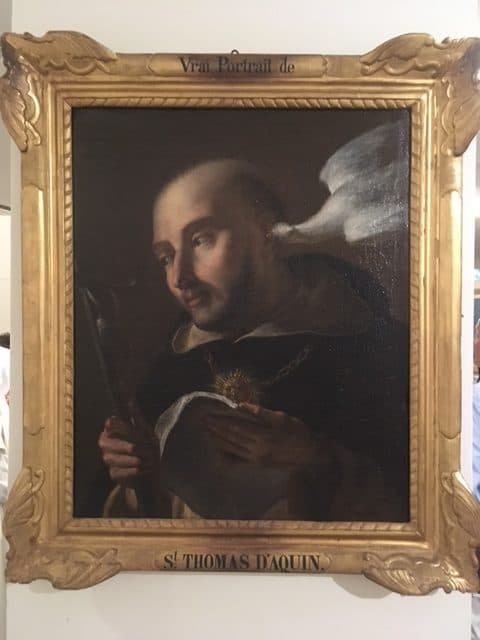 Portrait peint de saint Thomas d’Aquin